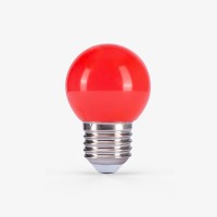 Bóng đèn LED bulb trang trí tròn A45 đỏ 1W