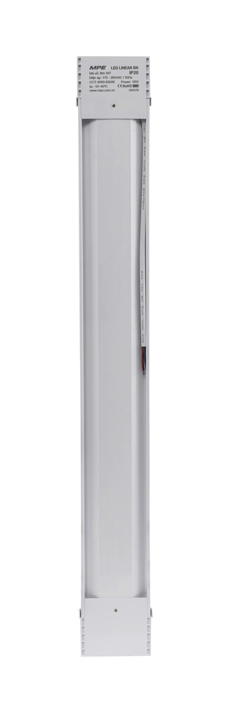 LED Bán Nguyệt thân đèn nhựa 36W ánh sáng trắng BN-36T