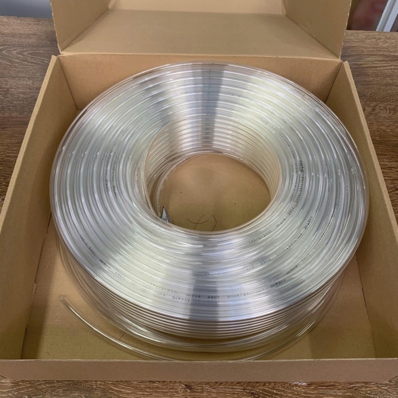 Dây Hơi Ống Khí Nén Phi 8 PU US98 8x5mm/1m Airtac Màu Trắng Trong US98A080050100MC
