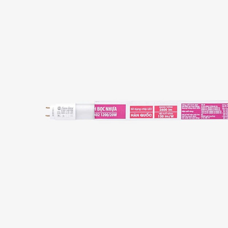 Bóng đèn LED tuýp thủy tinh bọc nhựa T8 N02 1200/20W