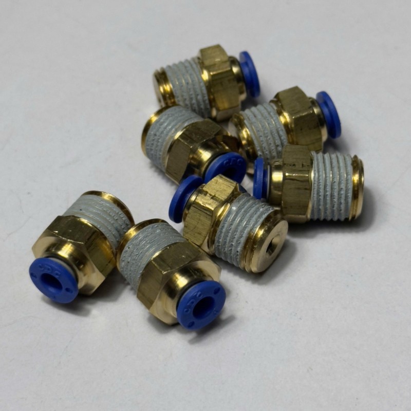 Đầu Nối Nhanh Khí Nén Ø4mm - Ren Ngoài 1/4
