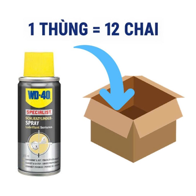 Thùng 12 Chai Xịt Dạng Mỡ Bôi Trơn WD 40 Spray Grease