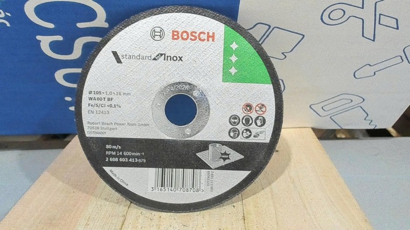 Đá cắt inox 105x1.0x16mm Bosch 2608603413