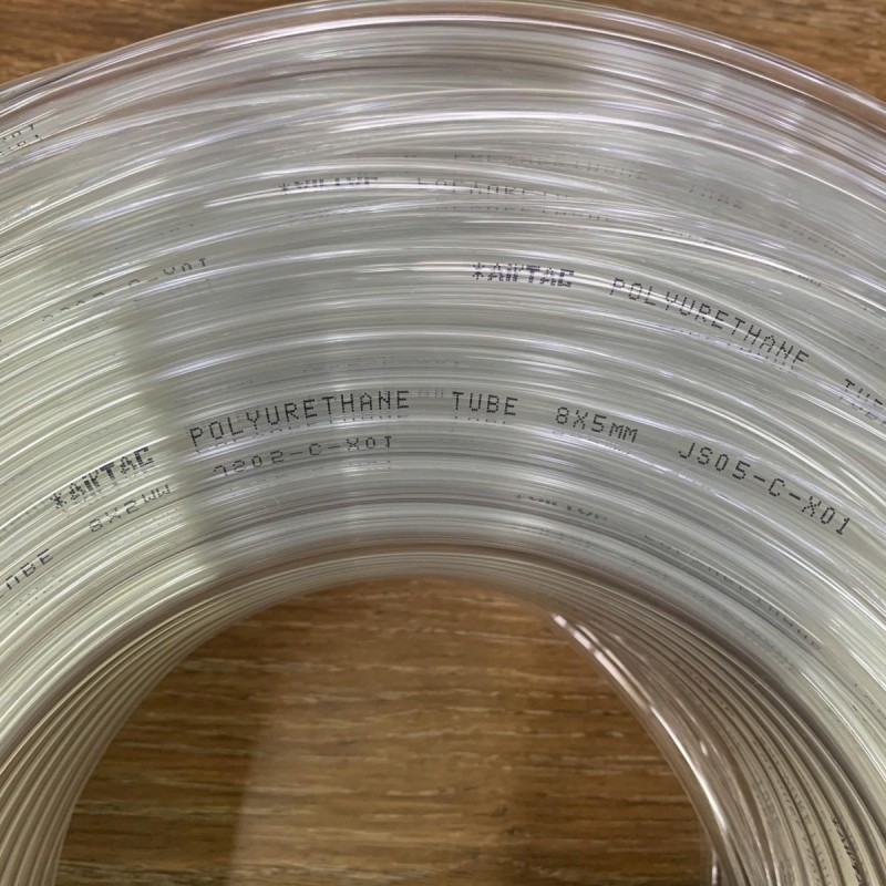 Dây Hơi Ống Khí Nén Phi 8 PU US98 8x5mm/1m Airtac Màu Trắng Trong US98A080050100MC