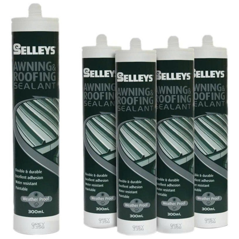 Keo Chống Dột Mái Tôn Selleys Awning & Roofing Sealant Grey 300ml (Thùng 12 Chai)
