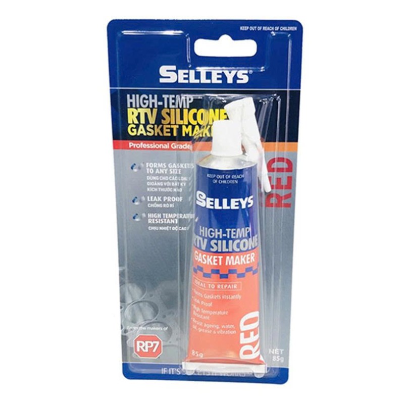Keo Silicone Tạo Gioăng Chịu Nhiệt Selleys RTV Đỏ 85g (Hộp 12 Tuýp)